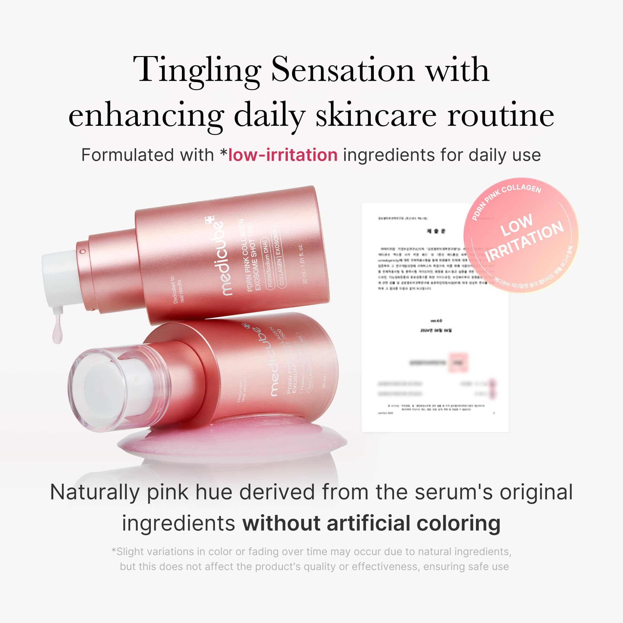 medicube Exosome Shot Zero 2,000 PPM Spicule Facial Serum | Liquid Skin Booster Serum | Exosome, AHA+BHA+PHA | Pore Care, Dead Skin Cells, Skin Texture | Korean Skincare, 1.01 fl.oz