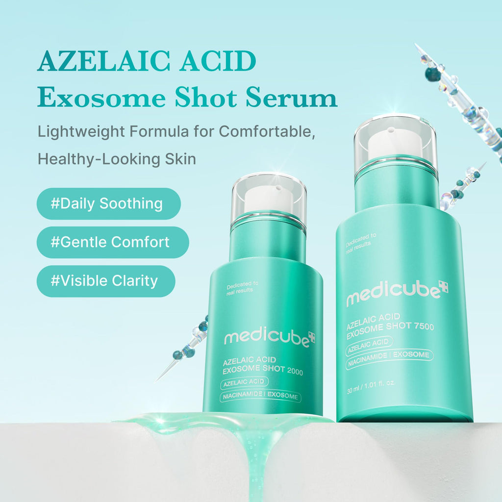 medicube Exosome Shot Zero 2,000 PPM Spicule Facial Serum | Liquid Skin Booster Serum | Exosome, AHA+BHA+PHA | Pore Care, Dead Skin Cells, Skin Texture | Korean Skincare, 1.01 fl.oz