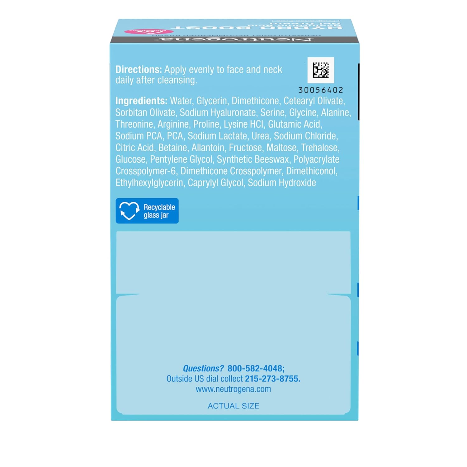 Neutrogena Hydro Boost Gel Cream, 48 Hr Hydration for Normal/Dry Skin, Fragrance Free, Face Moisturizer with Hyaluronic Acid, 1.7 oz. & Trial Size Hydrating Gel Cleanser, 0.5 fl oz, 2 Pack