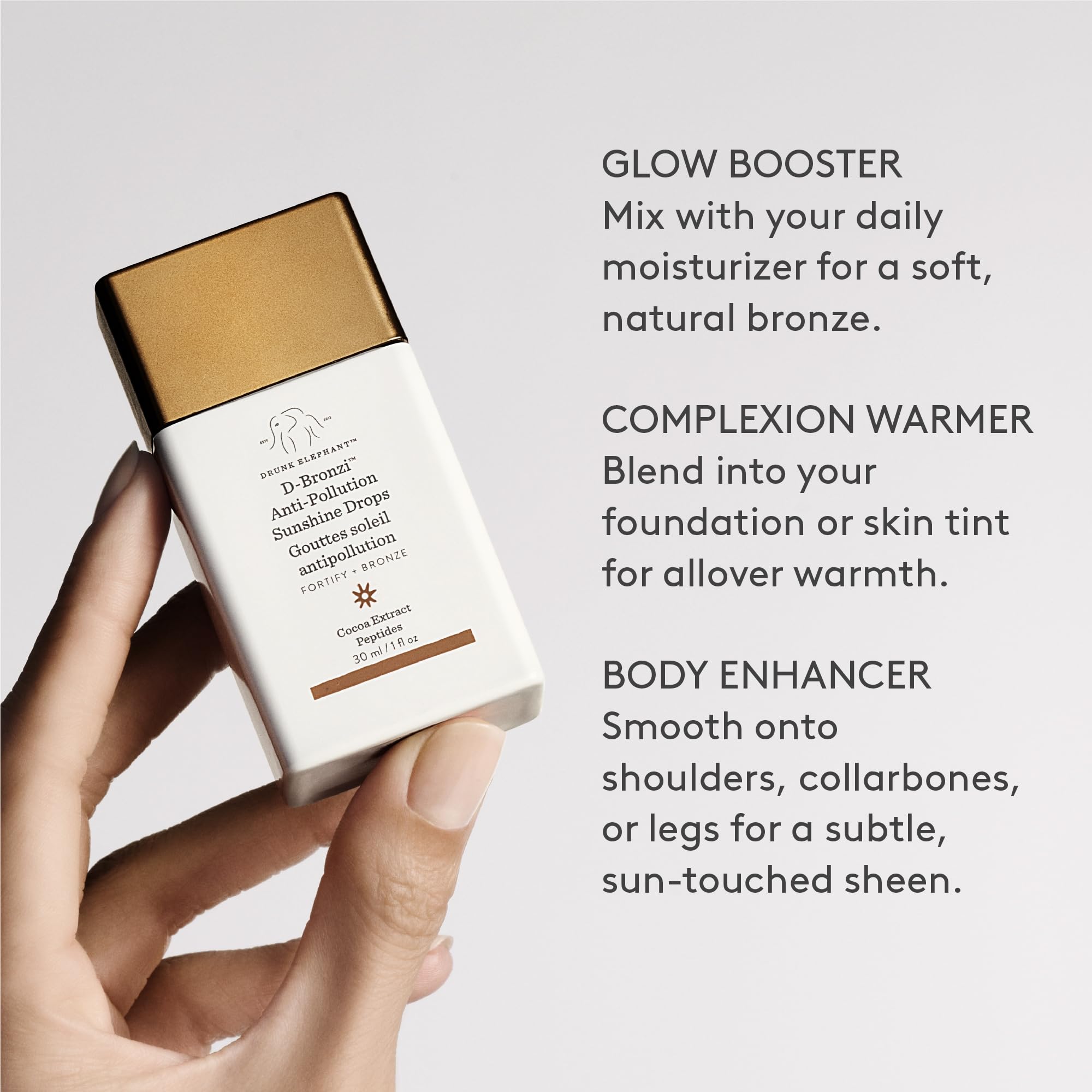 Drunk Elephant D-Bronzi Sunshine Drops - Bronzing Color Serum Drops - Clean Clinical Skincare - Cruelty-Free - Dermatologist-Tested - Free of Essential Oils, Silicones, and Fragrance