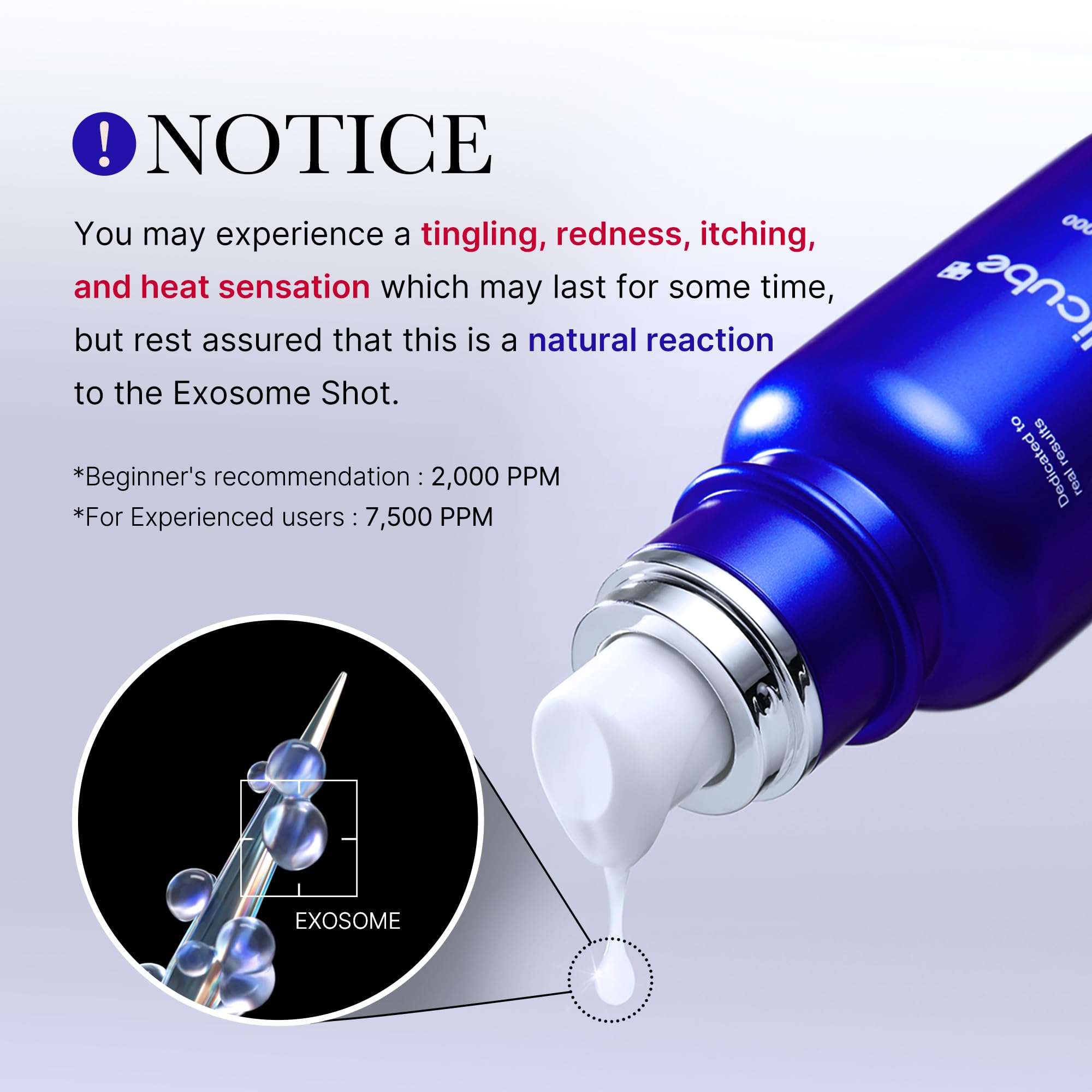 medicube Exosome Shot Zero 2,000 PPM Spicule Facial Serum | Liquid Skin Booster Serum | Exosome, AHA+BHA+PHA | Pore Care, Dead Skin Cells, Skin Texture | Korean Skincare, 1.01 fl.oz