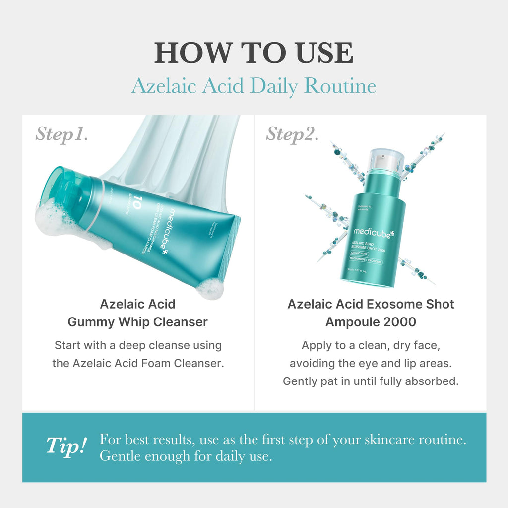 medicube Exosome Shot Zero 2,000 PPM Spicule Facial Serum | Liquid Skin Booster Serum | Exosome, AHA+BHA+PHA | Pore Care, Dead Skin Cells, Skin Texture | Korean Skincare, 1.01 fl.oz