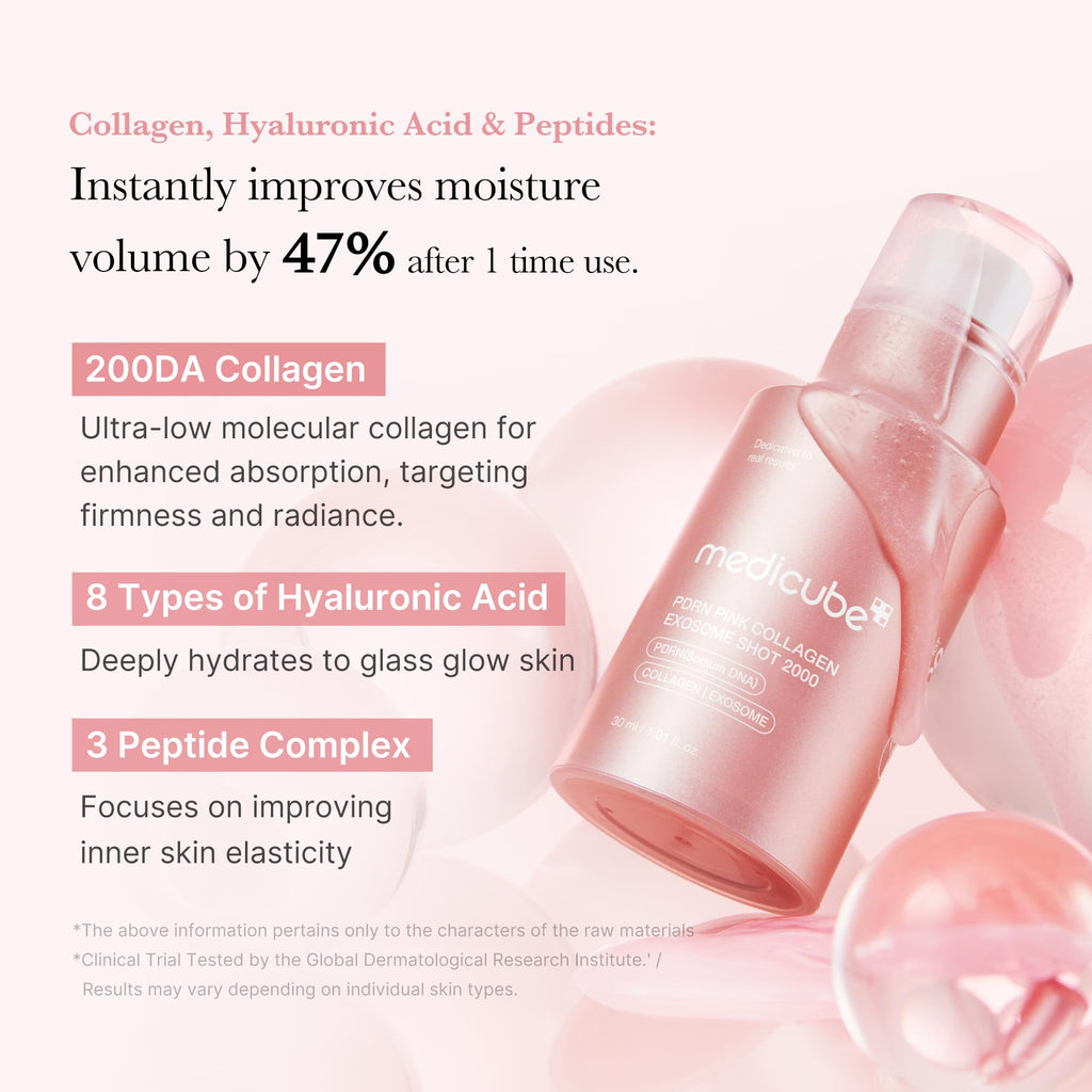 medicube Exosome Shot Zero 2,000 PPM Spicule Facial Serum | Liquid Skin Booster Serum | Exosome, AHA+BHA+PHA | Pore Care, Dead Skin Cells, Skin Texture | Korean Skincare, 1.01 fl.oz